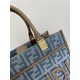 Fendi Sunshine Small FF jacquard fabric Blue High