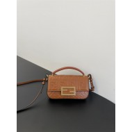 Baguette Phone Pouch nappa leather Brown High