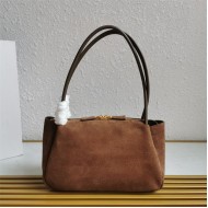 Prada Medium suede shoulder bag 1BA444 High