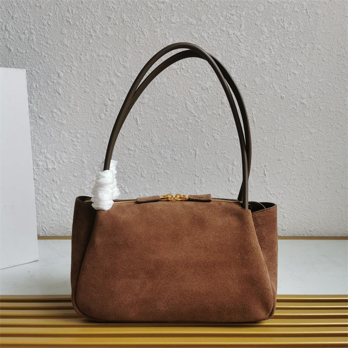 Prada Medium suede shoulder bag 1BA444 High