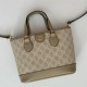 Gucci OPHIDIA MINI TOTE BAG GG Supreme canvas 811716 Beige-White High