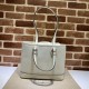 Gucci OPHIDIA SMALL TOTE BAG Leather 765043 White High