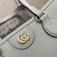 Gucci OPHIDIA SMALL TOTE BAG Leather 765043 White High