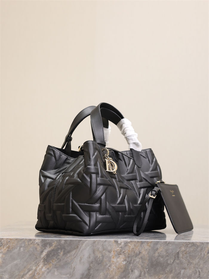 DIOR TOUJOURS BAG MEDIUM Graphic Cannage Calfskin Black High