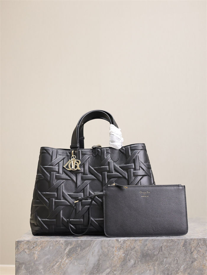 DIOR TOUJOURS BAG LARGE Graphic Cannage Calfskin Black High