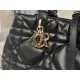 DIOR TOUJOURS BAG LARGE Macrocannage Calfskin Black High