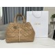 DIOR TOUJOURS BAG LARGE Macrocannage Calfskin Tan High