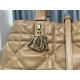 DIOR TOUJOURS BAG LARGE Macrocannage Calfskin Tan High