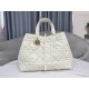 DIOR TOUJOURS BAG LARGE Macrocannage Calfskin Latte High