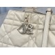 DIOR TOUJOURS BAG LARGE Macrocannage Calfskin Powder Beige High