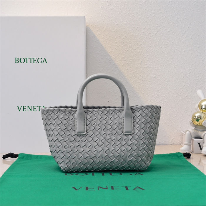 BV Cabat Mini Tote Intreccio leather High