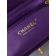 Chanel MINI SHOPPING BAG AS4416 Shiny Aged Calfskin & Gold-Tone Metal Purple High