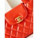 Chanel MINI SHOPPING BAG AS4416 Shiny Aged Calfskin & Gold-Tone Metal Orange High