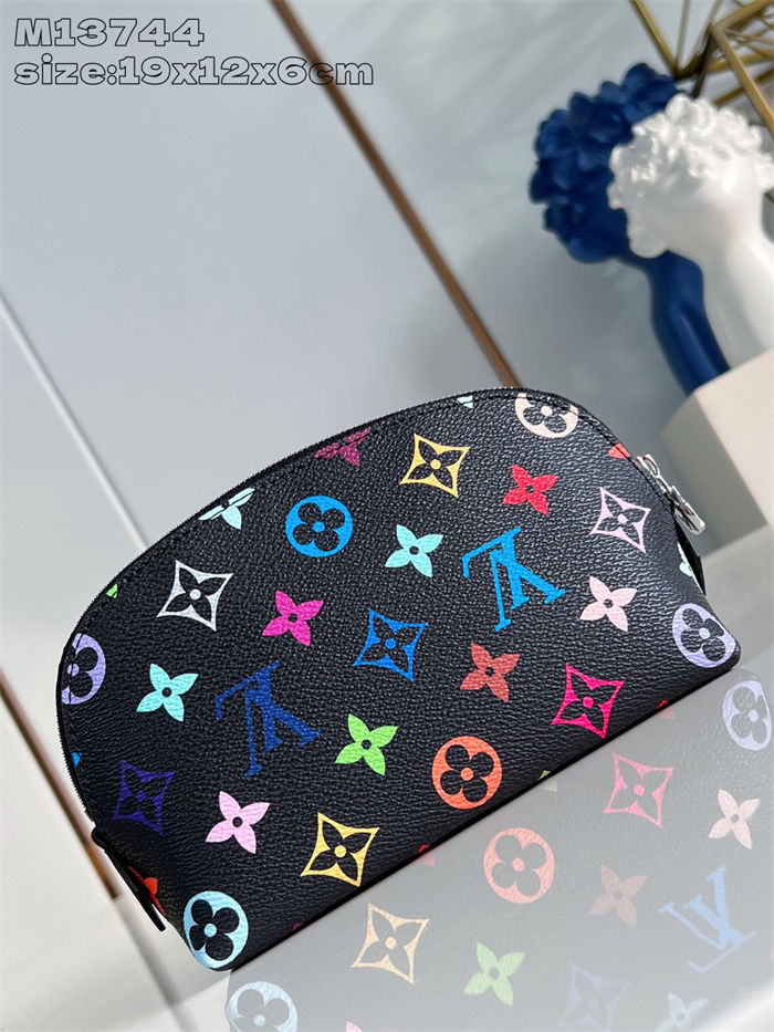 Louis Vuitton COSMETIC POUCH PM x Murakami M13744 Black High