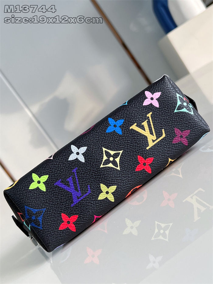 Louis Vuitton COSMETIC POUCH PM x Murakami M13744 Black High