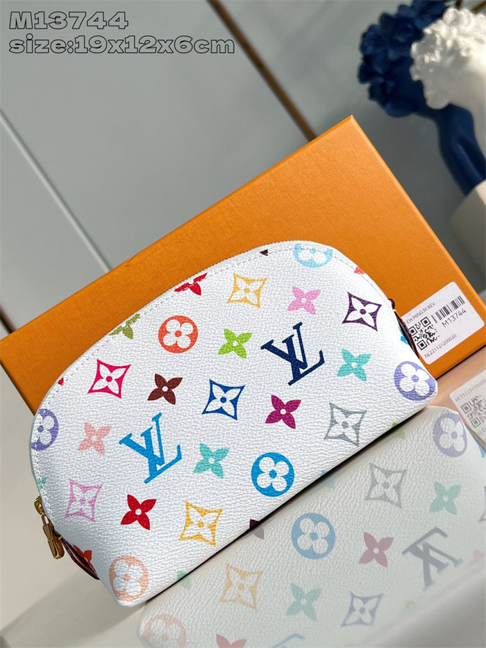 Louis Vuitton COSMETIC POUCH PM x Murakami M13744 White High