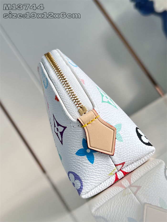 Louis Vuitton COSMETIC POUCH PM x Murakami M13744 White High