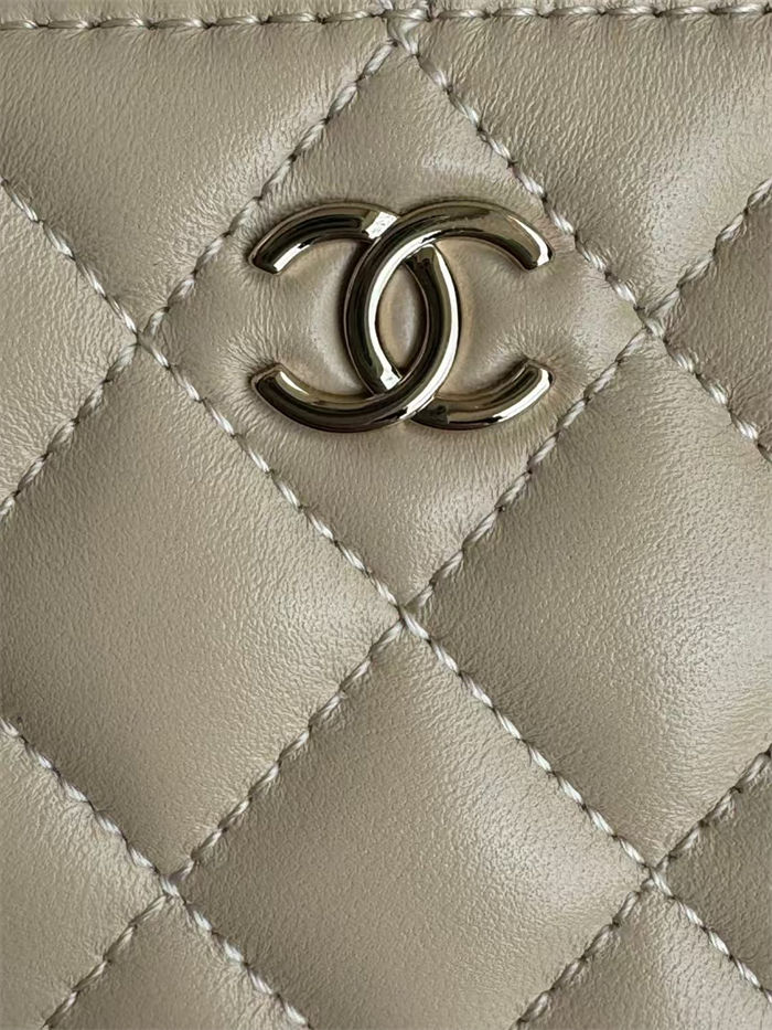 Chanel VANITY WITH CHAIN AP2199 Lambskin Gold-Tone Metal High