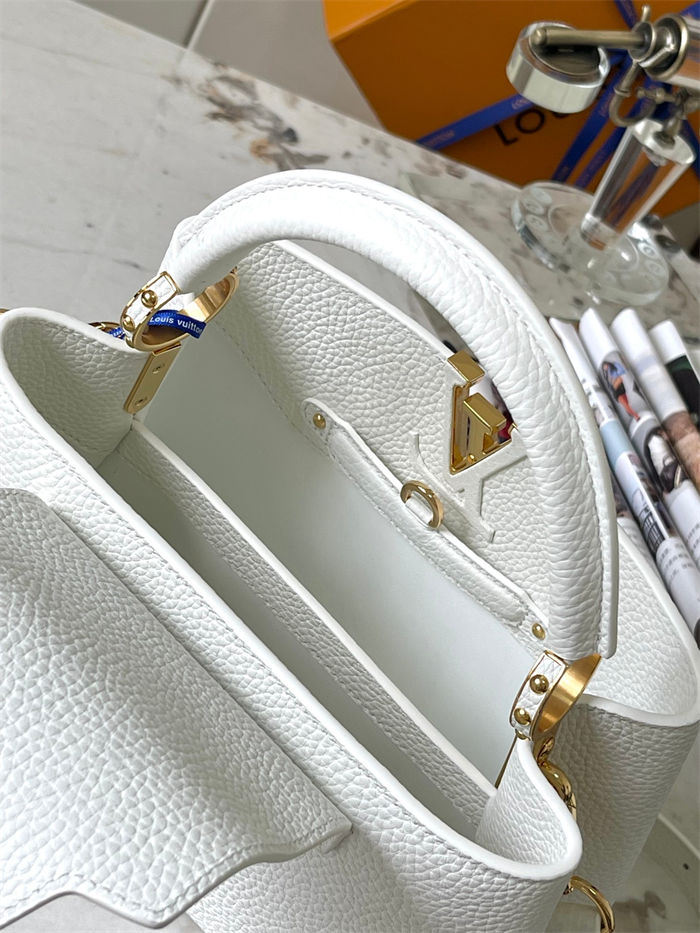 Louis Vuitton Capucines BB Bag Taurillon Leather M20844 White High