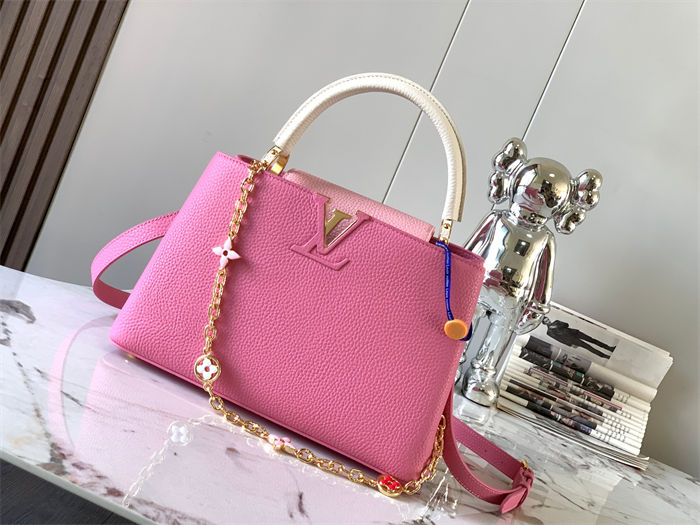 Louis Vuitton Capucines MM Bag Taurillon Leather M20708 Pink High