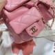 Chanel SMALL BACKPACK AS3787 Calfskin & Gold-Tone Metal Pink A