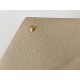 CASSANDRE MATELASSÉ LARGE FLAP WALLET IN GRAIN DE POUDRE LEATHER Beige High