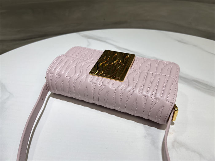 MISS DIOR FLAP BAG Quilted Miss Dior Allover Calfskin Pink High