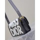 MISS DIOR FLAP BAG Miss Dior Graffiti Printed Calfskin Black High