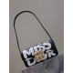 MISS DIOR FLAP BAG Miss Dior Graffiti Printed Calfskin Black High