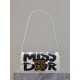 MISS DIOR FLAP BAG Miss Dior Graffiti Printed Calfskin White High