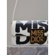 MISS DIOR FLAP BAG Miss Dior Graffiti Printed Calfskin White High