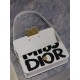 MISS DIOR FLAP BAG Miss Dior Graffiti Printed Calfskin White High