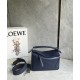 Small Puzzle bag in satin calfskin with jacquard strap Abyss Blue High