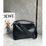 Puzzle bag 29cm in classic calfskin Black High