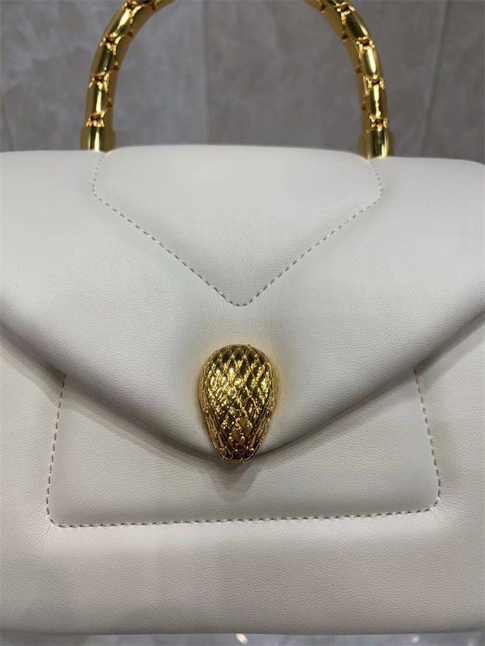 SERPENTI REVERSE SMALL TOP HANDLE Ivory High