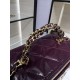 Chanel CLUTCH WITH CHAIN AP4168 Shiny Lambskin & Gold-Tone Metal Burgundy High