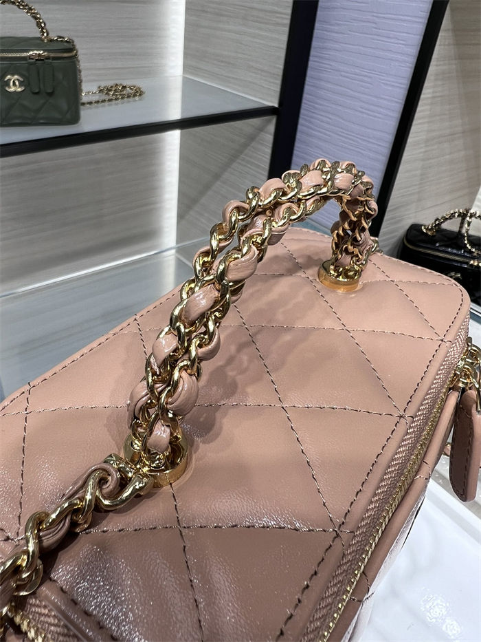 Chanel CLUTCH WITH CHAIN AP4168 Shiny Lambskin & Gold-Tone Metal Nude High