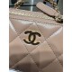 Chanel CLUTCH WITH CHAIN AP4168 Shiny Lambskin & Gold-Tone Metal Nude High