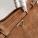 Prada Large Suede handbag 1BA439 High