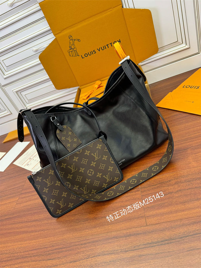 Louis Vuitton CarryAll Dark MM Lambskin M25143 Top