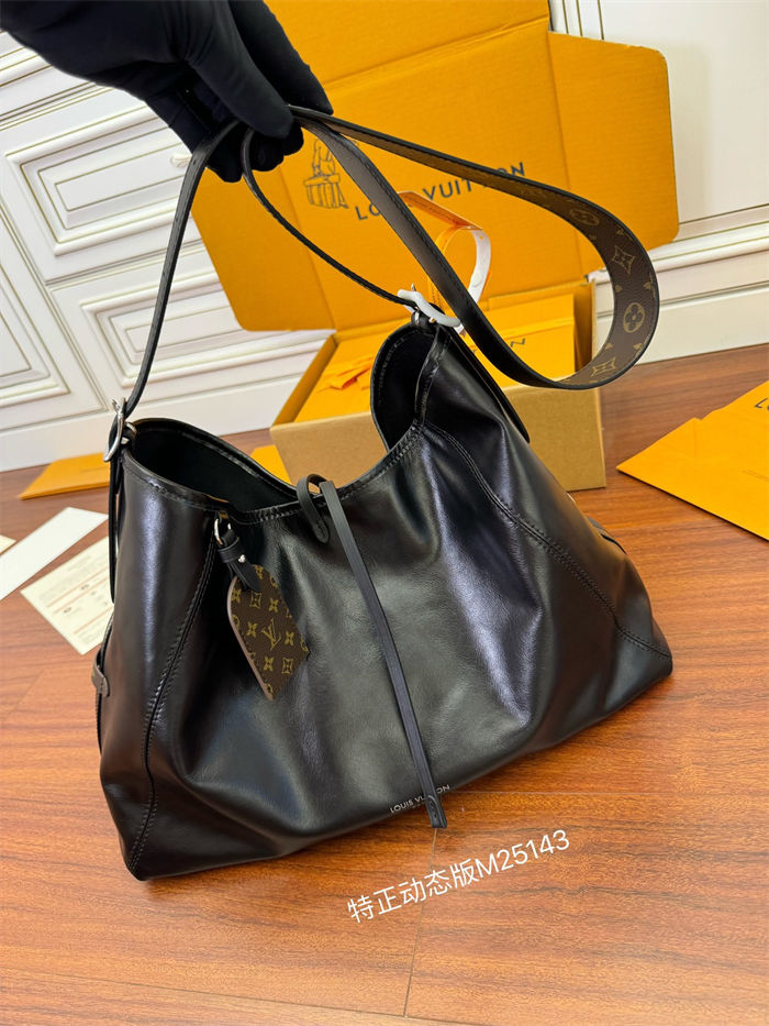 Louis Vuitton CarryAll Dark MM Lambskin M25143 Top