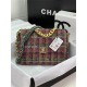 Large Chanel 19 Flap Bag Tweed Gold-Tone Green High