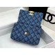 Chanel 19 Flap Bag Denim Gold-Tone Blue High