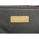 Chanel 19 Flap Bag Tweed Gold-Tone Black-Fuchsia High