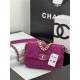 Chanel 19 Flap Bag Tweed Gold-Tone Fuchsia High