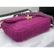 Chanel 19 Flap Bag Tweed Gold-Tone Fuchsia High