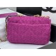 Chanel 19 Flap Bag Tweed Gold-Tone Fuchsia High