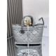 DIOR TOUJOURS BAG MEDIUM Macrocannage Calfskin Grey High