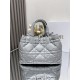 DIOR TOUJOURS BAG MEDIUM Macrocannage Calfskin Grey High