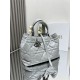 DIOR TOUJOURS BAG MEDIUM Macrocannage Calfskin Grey High